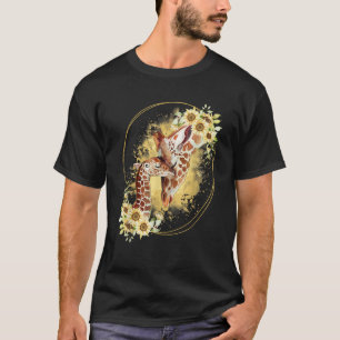 Camiseta Mãe Girassol Presente Safari África Crianças Anima
