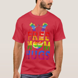 Camiseta Mãe grátis abraça LGBT Sinalizador LGBT Família do