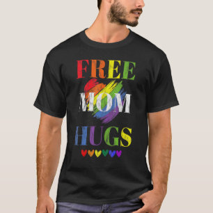Camiseta Mãe grátis abraça Lgbtq Orgulho gay de lésbica car