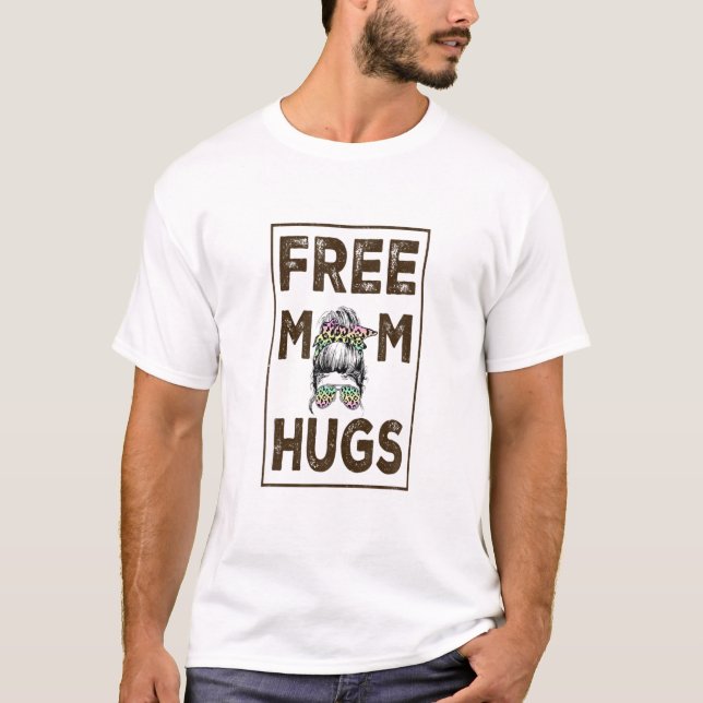 Camiseta Mãe grátis Abraça Mamãe Tee Trans Mãe Orgulho Abra (Frente)