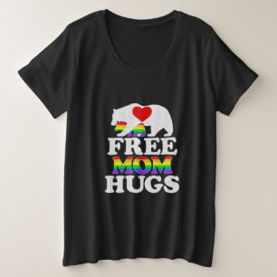 Camiseta Mãe grátis abraça mulheres LGBT Orgulho Urso da Mã