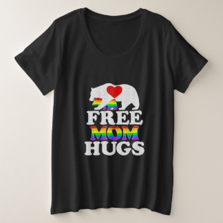 Camiseta Mãe grátis abraça mulheres LGBT Orgulho Urso da Mã