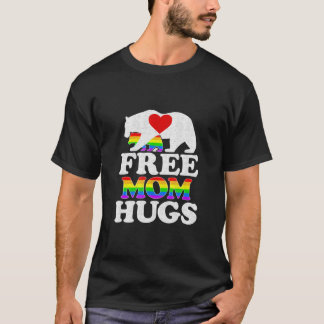 Camiseta Mãe grátis abraça mulheres LGBT Orgulho Urso da Mã