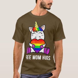 Camiseta Mãe grátis abraça o engraçado Gay LGBT Mês T