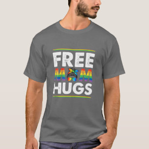 Camiseta Mãe grátis abraça o mês do orgulho LGBT do Arco-Ír