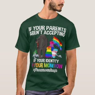 Camiseta Mãe grátis abraça o orgulho da mamãe Ursa LGBT