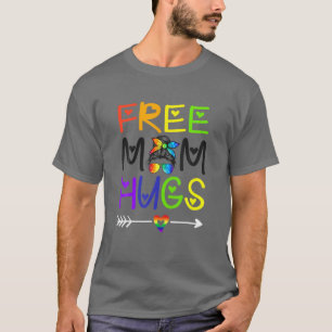 Camiseta Mãe grátis abraça o Orgulho LGBT do Coração Arco-Í