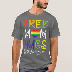 Camiseta Mãe grátis abraça o orgulho LGBT do coração do arc
