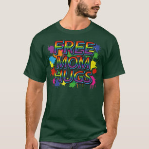 Camiseta Mãe grátis Abraça Orgulho de Retrô do Orgulho LGBT