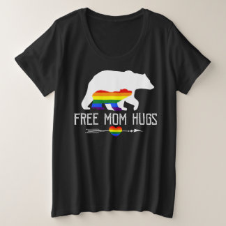Camiseta Mãe grátis abraça orgulho LGBT Mama Ursa Mãe