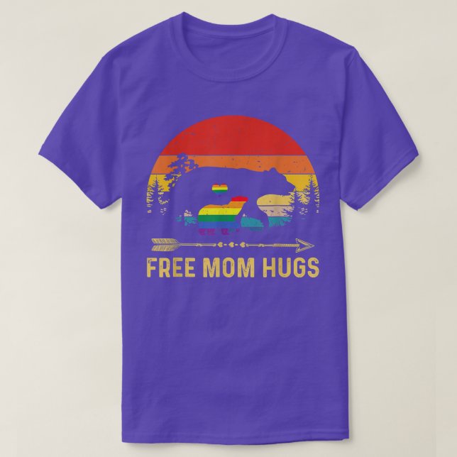 Camiseta Mãe grátis abraça presentes LGBT  (Frente do Design)