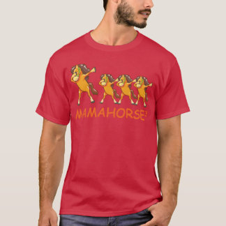 Camiseta Mãe grávida triplica amigos de cavalo