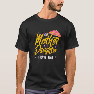 Camiseta Mãe Havaiana Filha Hawaii Trip Matching Fami