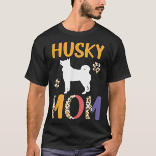 Camiseta Mãe Husky Leopardo 
