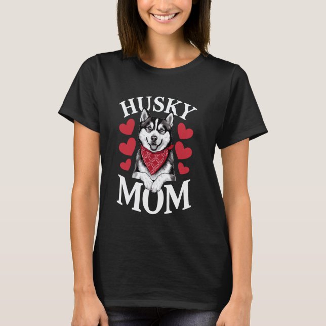 Camiseta Mãe Husky, Mamãe Cachorro (Frente)