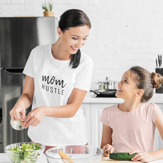 Camiseta Mãe Hustle | Na moda moderno (Criador carregado)