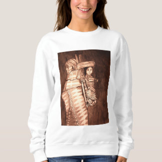 CAMISETA MÃE INDÍGENA AMERICANA E PAPOOSE