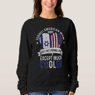 Camiseta Mãe Israelense Americana Dia das Mães Mamãe País I