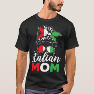 Camiseta Mãe italiana Europa País Viagem Itália Mães Da