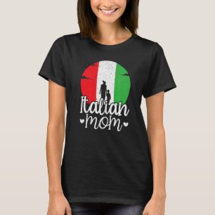 Camiseta Mãe italiana Europa País Viagem Itália Mães Da