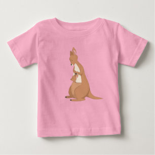 Camiseta Mãe Kangaroo Com Bebê