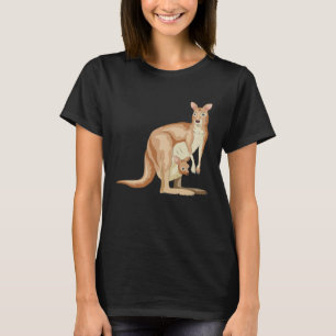 Camiseta Mãe Kangaroo Marsupial Mamokeeper Animal
