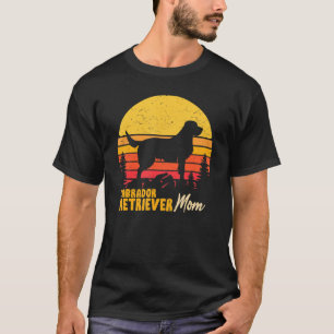 Camiseta Mãe Labrador Retriever Mamãe Cachorro Vintage Retr
