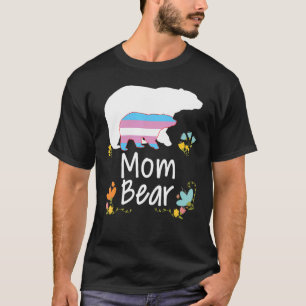 Camiseta Mãe Lgbt Urso Transgênero Rainbow Lgbt Gay Lésbian