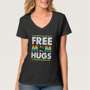 Camiseta Mãe Livre Abraça Arco-Íris LGBT Mensageiro