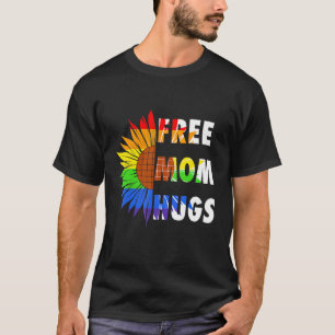 Camiseta Mãe Livre Abraça Corações Arco-Íris Lgbt Orgulho g