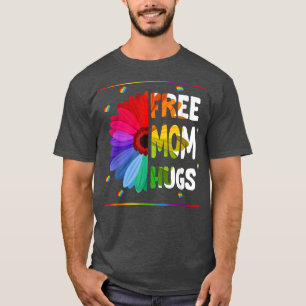Camiseta Mãe Livre Abraça LGBT Orgulho LGBTQ Arco-Íris Gira