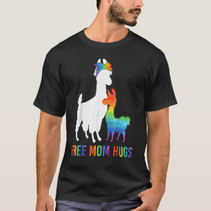Camiseta Mãe Livre Abraça Llama Lgbt Homens Orgulho Mulhere