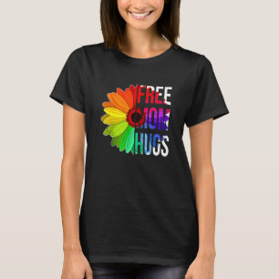 Camiseta Mãe Livre Abraça Mães De Orgulho gay Lgbtq Arco-Ír
