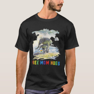 Camiseta Mãe Livre Abraça Mulheres LGBT - Elefante-Mãe
