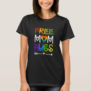 Camiseta Mãe Livre Abraça o Arco Arco Arco Lgbt Orgulho Mês