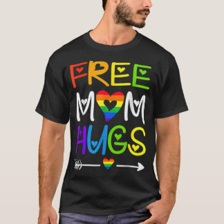 Camiseta Mãe Livre Abraça o Arco Arco-Íris LGBT