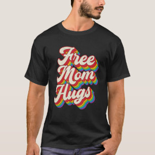Camiseta Mãe Livre Abraça o Arco Arco-Íris Orgulho Lgbt Mês