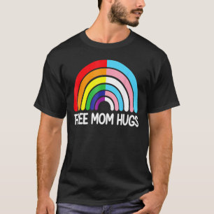 Camiseta Mãe Livre Abraça O Arco Arco-Íris Sinalizador Lgbt