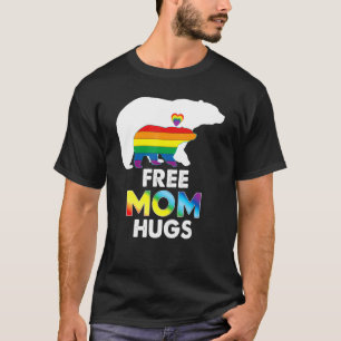 Camiseta Mãe Livre Abraça o Urso Arco Arco Lgbt Orgulho Gay