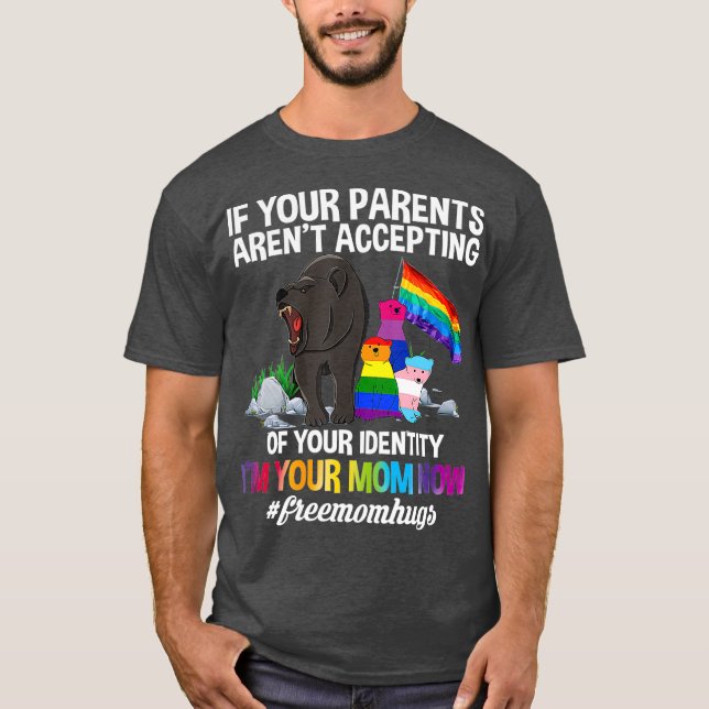 Camiseta Mãe Livre Abraça Orgulho gay LGBT (Frente)