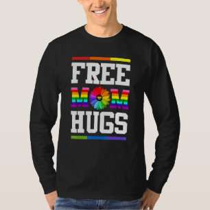 Camiseta Mãe Livre Abraça Orgulho gay LGBT Daisy Rainbow Fl