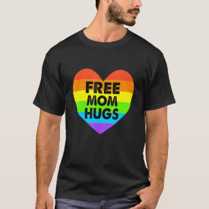 Camiseta Mãe Livre Abraça Orgulho gay Transgender Rainbow H