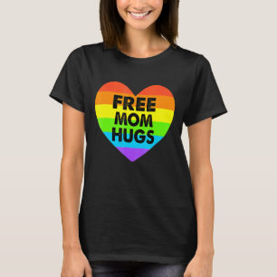 Camiseta Mãe Livre Abraça Orgulho gay Transgender Rainbow H