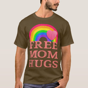 Camiseta Mãe Livre Abraça Orgulho LGBT Transgênero Rainbow 
