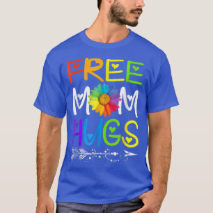 Camiseta Mãe Livre Abraça Rainbow Daisy LGBT Pride Montes T