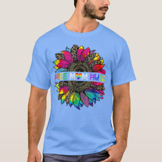 Camiseta Mãe Livre de orgulho gay Abraça LGBT de Girassol