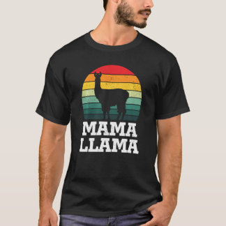 Camiseta Mãe Llama Dia de as mães Feliz
