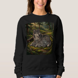 Camiseta Mãe Loba E Filhotes  