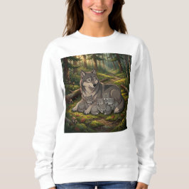 Camiseta Mãe Loba E Filhotes  