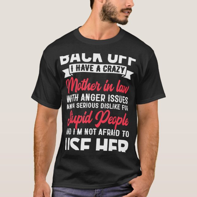 Camiseta Mãe Louca De Direito Da Filha De Direito (Frente)